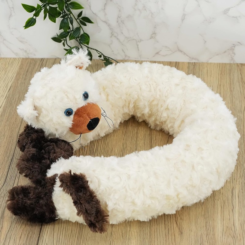 Novelty Dog Cat Design Soft Micro Fleece Draught Draft Excluder