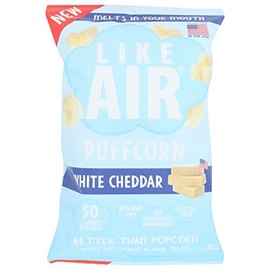 Like Air Puffcorn, White Cheddar, Kosher, Gluten Free & Non-GMO, 4 Ounce (Pack of 12)