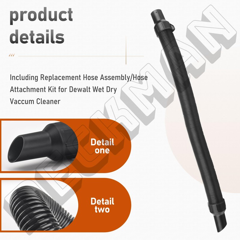 5140128-68 Replacement for De-walt Vacuum Hose DCV580 DCV581H, Replacement Hose