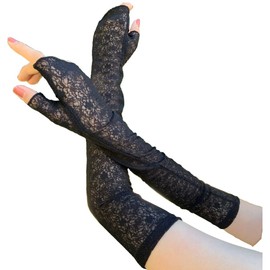 ☆ ☆ UV Sun Protection Long Arm Cover suberidome Thumb with # 980 Black