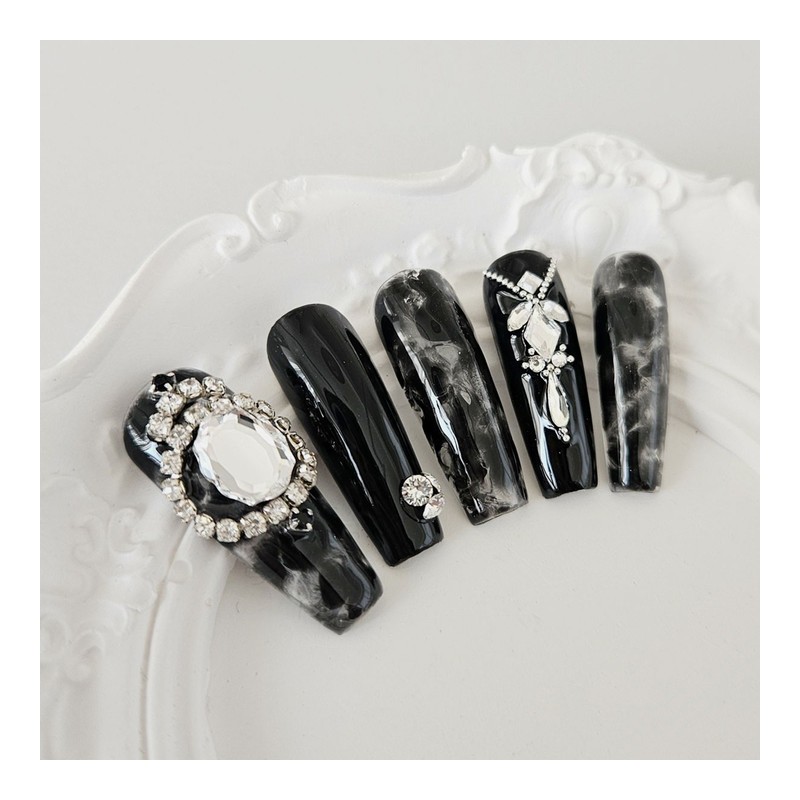 Queener Handmade Nail Tips - Long Square / 퀴너 수제네일팁