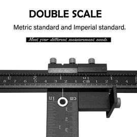 Joywayus Aluminum Alloy Cabinet Hardware Jig Drill Punch Locator Guide Adjustable Template Woodworking for Fast and Accurate Installation of Door and Sleeve Drawer Pull Front Knobs Pulls Handles