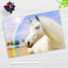 Children's Desk Mat - "White Unicorn" - Made of First-Class