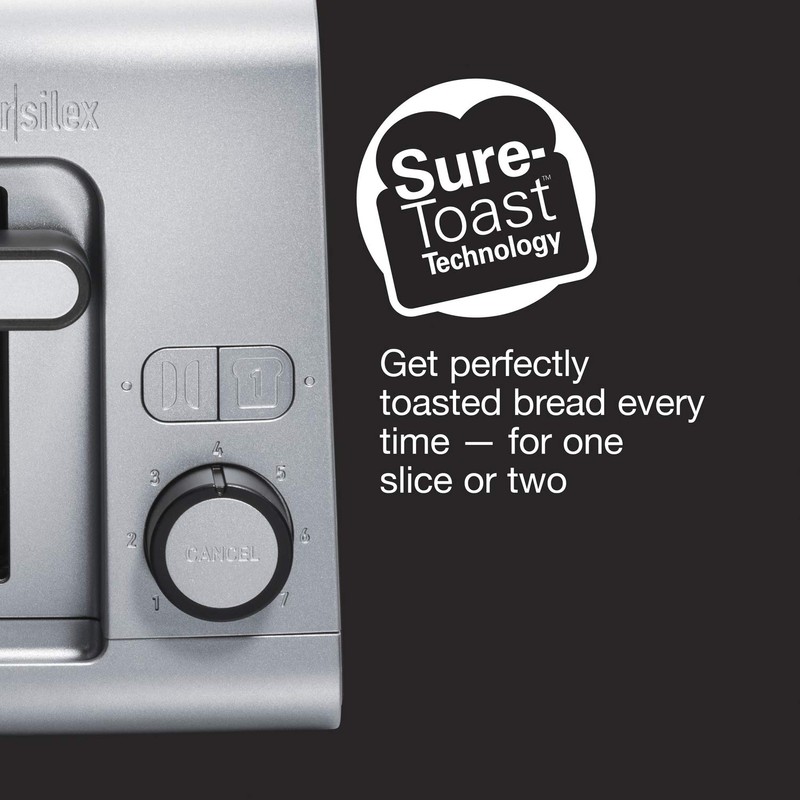 Proctor Silex 2 Slice Toaster with Extra Wide Slots, Sure-Toast