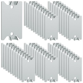 Nail Plates for Wood Studs 1.5 x 2.5 Inch Nail Stud Guards with Sharp Pointed Prongs Electrical Wire Stud Plate Protector Nail Stopper for Plumbing and Wiring Protection - 50Pack