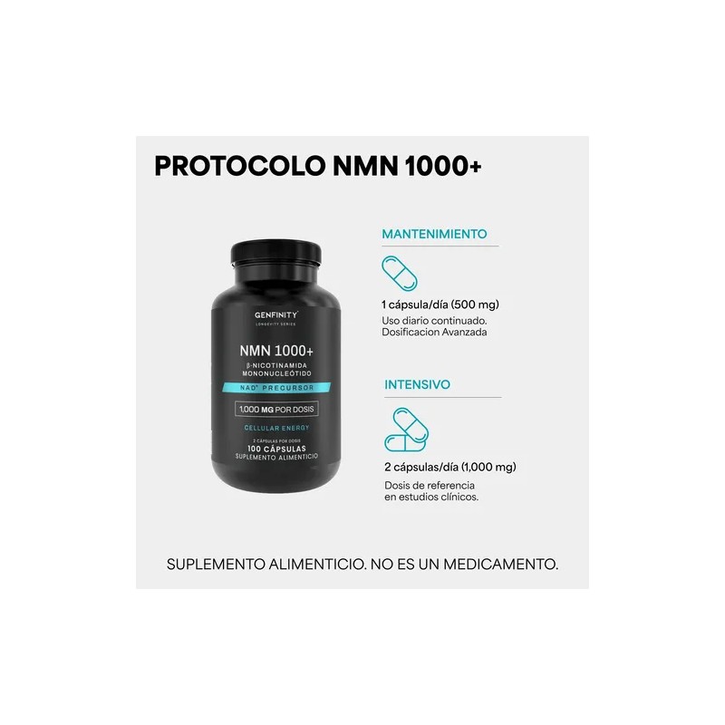 Nmn Ultra Pure - 1,000mg Por Dosis - 100 Cáps