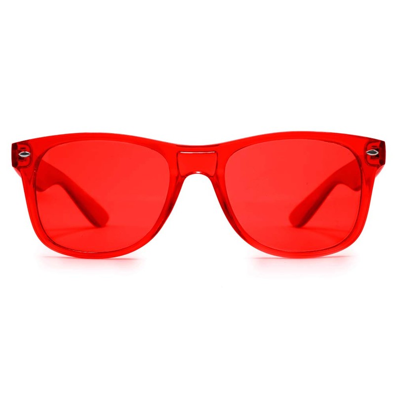 PURPLE CANYON Red Color Therapy Glasses for Chakra Healing, Chromotherapy,