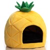 Hollypet Cozy Pet , Warm Cave Nest Sleeping Bed Pineapple