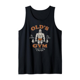 Old's Gym, Funny Vintage Workout Dad Weightlifting Old Men Tank Top