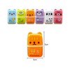 Lotsdonxia 6-Piece Erasers Roller Set Cartoon Animal Characters Pencil Erasers