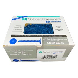 GoBoard Fasteners Metal Studs - 1-5/8" Self Drilling 550pc Box
