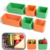 Moukiween Lunch Box Dividers, 6pcs Silicone Bento Divider Insert, Lunch