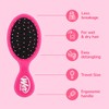 Wet Brush Mini Detangler Hair Brush, Pink, Detangling Travel Hairbrush,