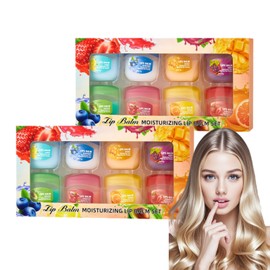 16PCS Lip Balm Set, Mini Lip Balm Multipack with 8 Fruity Flavours Moisturizing, Hydrating Lip Balms for Daily Lip Care, Lip Repair for Cracked Dry Lips