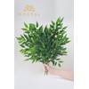 MOEFAL 4Pcs 27.56” Italian Ruscus Artificial Greenery Branches, Realistic Fake