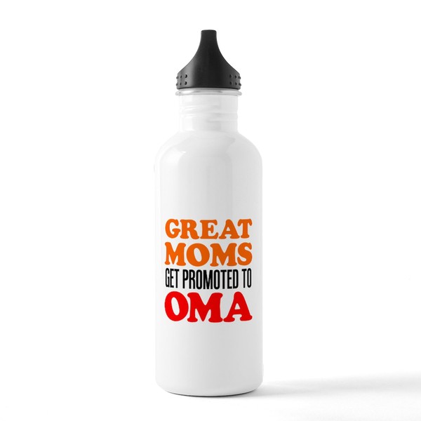 CafePress Promoted To Oma Drinkware Water Bottle 1.0L (34 oz)
