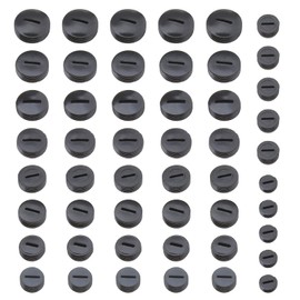 Create idea Pack of 50 Carbon Brushes Holder Caps Cover Bolt Thread Holder Caps Male Thread Screw Plastic Black