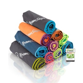 NirvanaShape Microfibre Towel – Travel Towel, Bath Towel for Holidaymakers – Compact, Quick-Drying Microfibre Towels as Beach Towel, Sports Towel – for Travel, Camping, Sports – 180 x 90 cm