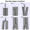 yeestone Zipper - 2 m Continuous Zip with Zip End