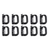 BOOSTEADY 10 Pack Multipurpose D-Ring Grimlock Locking for Molle Webbing