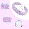 Tihebax Purple Headbands for Girls Women Non Slip Glitter Sequins