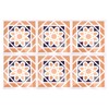 10Pcs set Imitation Ceramic Tile Wall Sticker Waterproof SelfAdhesive Wallpaper