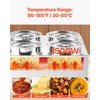 VEVOR VEVOR Electric Soup Warmer, Four 6.34QT Stainless Steel Round