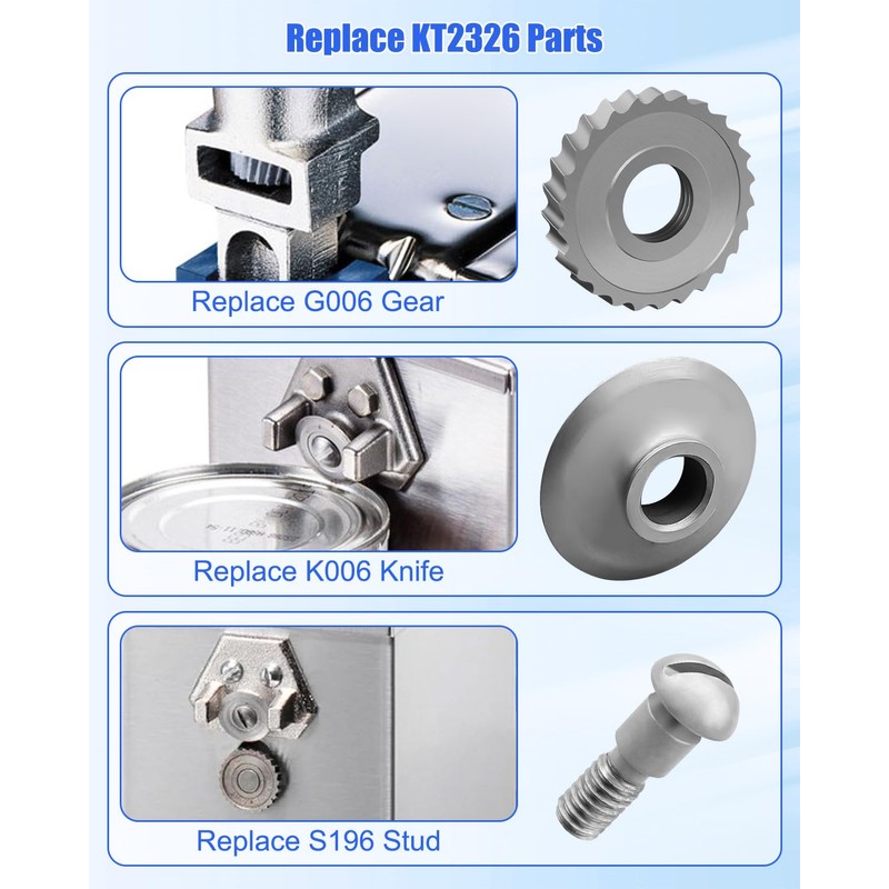 Knife Gear Kits Compatible with Edlund 203 266 Electric Can