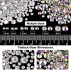 Flat Back Rhinestone Kits Colorful Rhinestones+Crystal AB&Transparent White Gems With