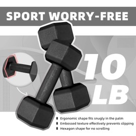 ZTTENLLY Dumbbell Hand Weight Sets 5/10/15/20/25/36lbs - 5 Colors Options - Exercise & Fitness Free Weights for Women & Men Home Gym Equipment Workouts Strength Training