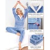 HEEKPEK Fuzzy Pajamas Set for Women Winter Warm Fluffy Loungewear
