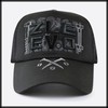White Fang CA747 Mesh Cap, English Letters, Logo Hat, Running,