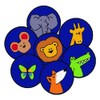 Carpets for Kids KID$Value Plus 82020 God's Animals Seating 12in Rounds Kit Set of 20 Blue