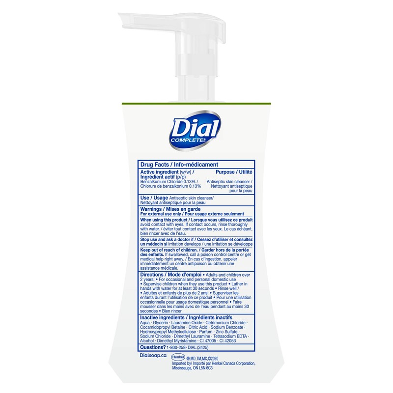 Dial Antibacterial Foaming Hand Wash, Fresh Pear, 221 Milliliters (Pack