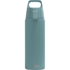 SIGG - Stainless Steel Drinking Bottle - Shield One Morning Blue - Suitable for Carbonated Drinks - Leak-Proof - Feather-Light - BPA-Free - Outdoor & Fitness - 0.75 L