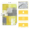 CIOJUNE Yellow and Grey Hand Towels 2 Pack Set -