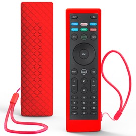 Case for Vizio TV Remote, Cover Compatible with Vizio Smart TV Remote Control XRT136 / XRT140 Silicon Universal Sleeve Skin Red