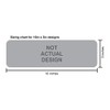 10" x 3" Red Emergency Exit Business Sign Decals Window