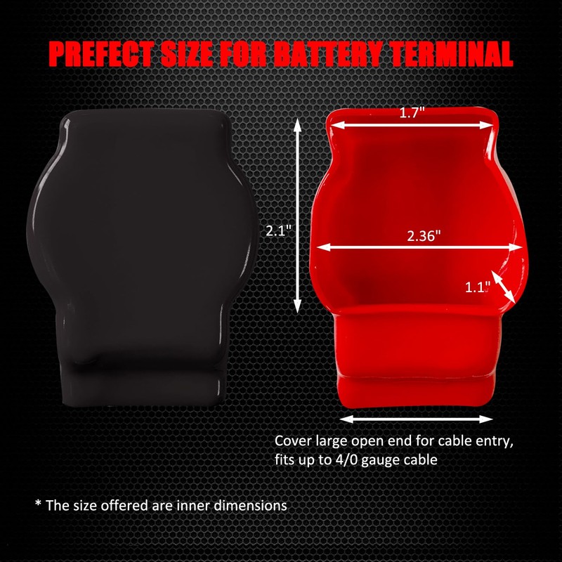 Ampper Top Post Flexible Military Spec Battery Terminal Cover, Battery
