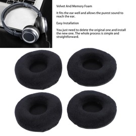 Headphone Replacement Ear Pads,Good Longevity and Comfort Ear Pads,Easy Installation Foam Ear Pad Replacement Cushions,for YH100 ATH WS70 ATH WS99 (Black)