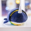 Busy Button Plush Toy Narwhal Stuffed Animal Development Toy Educational