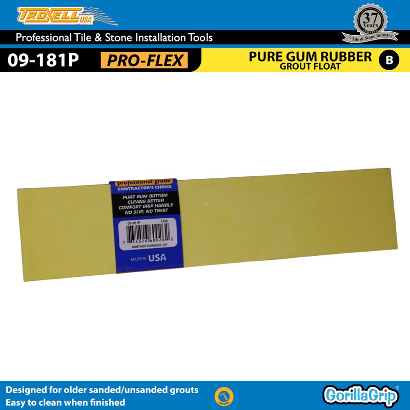 TROXELL USA - 3" X 12" Gum Rubber Base &