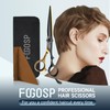 FOGOSP Professional Hair Scissors 6” Barber Scissor Japan 440C Hair