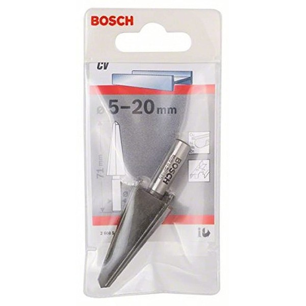 Bosch 2608596669 Sheet Metal Cone Bit of Chrome Vanadium, 0
