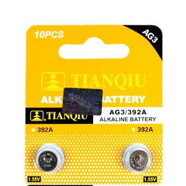 Tian Qiu 10 PCS LR41 AG3 392 LR736 Alkaline Battery 1.5V Button Cell for Watch Remote TQ