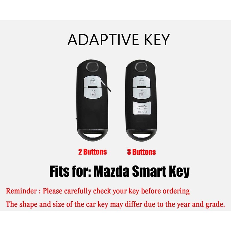 TECART Mazda Key Case Fit for CX-3 CX-4 Soft TPU