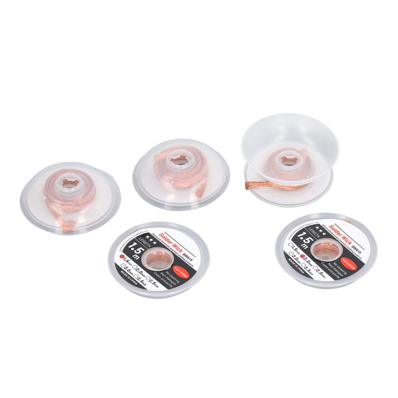 5PCS Solder Wick Red Copper Anti Oxidation Corrosion Resistance Desoldering