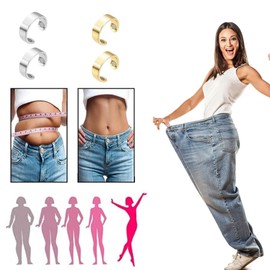 COZERI Lymphatic Drainage Ring, Pack of 4 Adjustable Magnetic Rings for Men and Women, Therapeutic Magnetic Ring Made of Copper, Magnetic Lymphatic Detoxification Rings, Copper, Not applicable