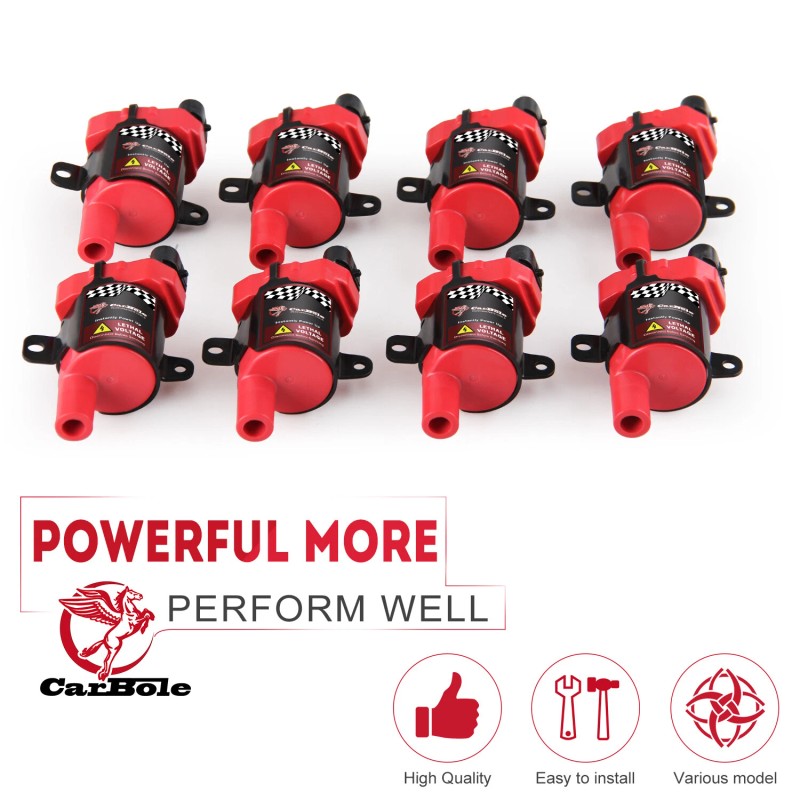 CarBole 8 Set LS LS1 LS3 Ignition Coils and Plug
