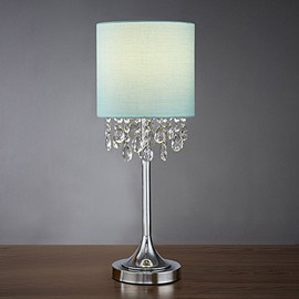 Florence 22"H Crystal Pendants Table Lamp (Light Turquoise)
